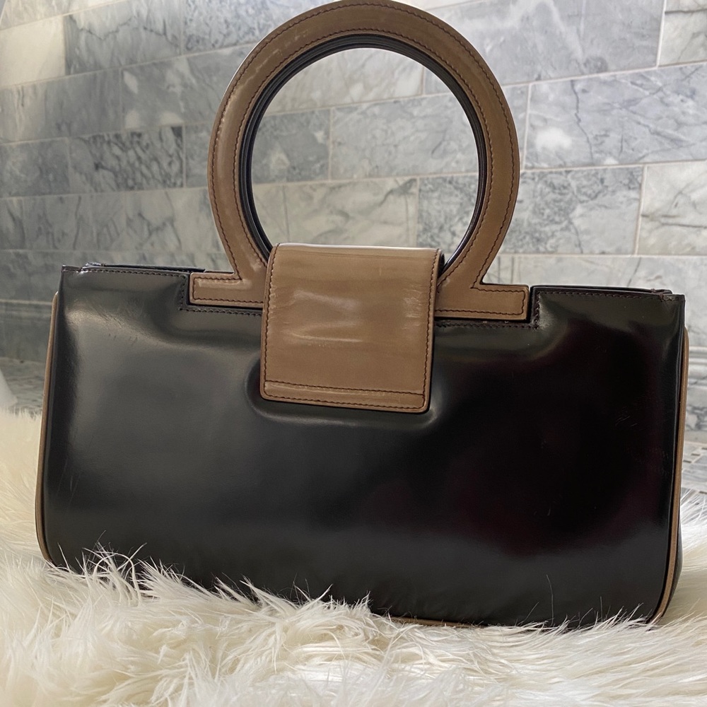 FERRAGAMO Vintage Logo Handle Purse - Picture 7 of 17